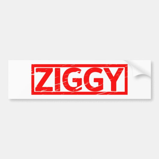 Ziggy Stamp Bumpersticker (Voorkant)