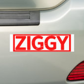 Ziggy Stamp Bumpersticker (Op auto)