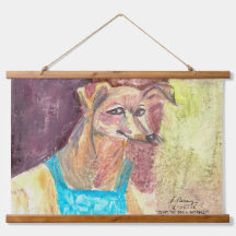"Ziggy The Dog in Overalls"
