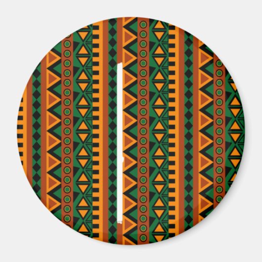 Zigzag African Pattern Buttonnen | Prachtige cultu Magneet (Voorkant)