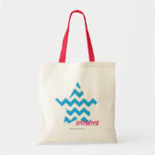 ZigZag Aqua 2 Tote Bag (Voorkant)