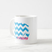 Zigzag Aqua 3 Koffiemok (Voorkant links)