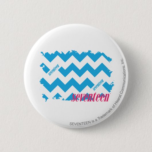 ZigZag Aqua 3 Ronde Button 5,7 Cm (Voorkant)