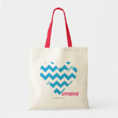 ZigZag Aqua 4 Tote Bag (Voorkant)