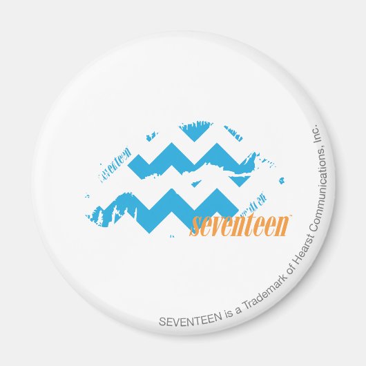 ZigZag Aqua Magneet (Voorkant)