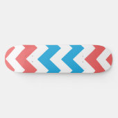 ZigZag Aqua-Roze Skateboard (Horizontaal)