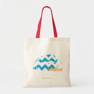 ZigZag Aqua Tote Bag