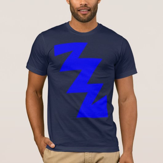 ZigZag - Blauw T-shirt (Voorkant)