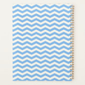 Zigzag bleu doux planificateur de design motif 202 (Dos)