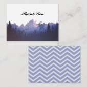 Zigzag Blue Mountain Merci Cartes (Devant / Derrière)