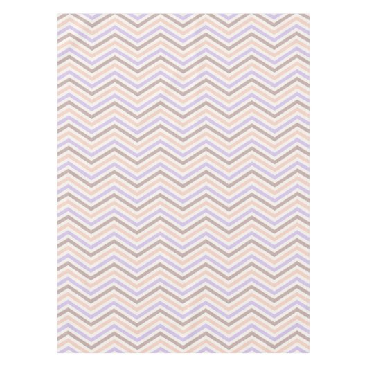 ZigZag Blush Pink Lavender Tafelkleed (Voorkant)