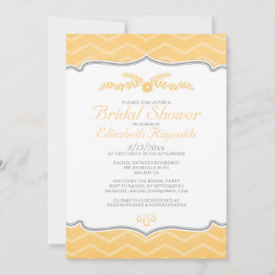 Zigzag Bridal Shower Invitations Kaart