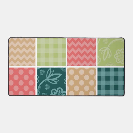 Zigzag, Chevron, En vichy, Pois, Patchwork (Recto)