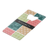 Zigzag, Chevron, En vichy, Pois, Votre Nom (Devant Angle)
