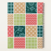 zigzag, Chevron, Gingham, Polka dots, Jouw naam Planner (Achterkant)