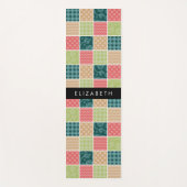 zigzag, Chevron, Gingham, Polka dots, Jouw naam Yogamat (Voorkant)
