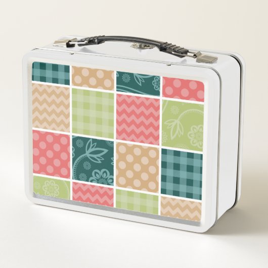 Zigzag, Chevron, Gingham, Polka Dots, Patchwork (Achterkant)