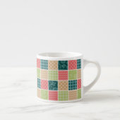 Zigzag, Chevron, Gingham, Polka Dots, Patchwork Espresso Kop (Rechts)