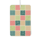 Zigzag, Chevron, Gingham, Polka Dots, Patchwork Luchtverfrisser (Voorkant)