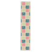 Zigzag, Chevron, Gingham, Polka Dots, Patchwork Medium Tafelloper (Voorkant)