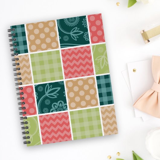 Zigzag, Chevron, Gingham, Polka Dots, Patchwork Planner