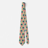 Zigzag, Chevron, Gingham, Polka Dots, Patchwork Stropdas (Voorkant)
