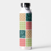 Zigzag, Chevron, Gingham, Polka Dots, Patchwork Waterfles (Links)