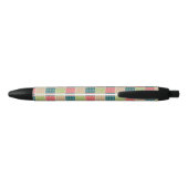 Zigzag, Chevron, Gingham, Polka Dots, Patchwork Zwarte Inkt Pen (Achterkant)