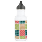 Zigzag, Chevron, Gingham, Stippen, Patchwork Waterfles (Links)