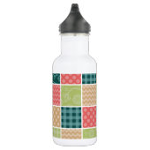 Zigzag, Chevron, Gingham, Stippen, Patchwork Waterfles (Rechts)