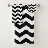 Zigzag Chevron Noir Et Blanc (En situation)