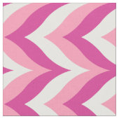Zigzag Chevron Pattern, roze en witte zigzag Stof (Close Up)