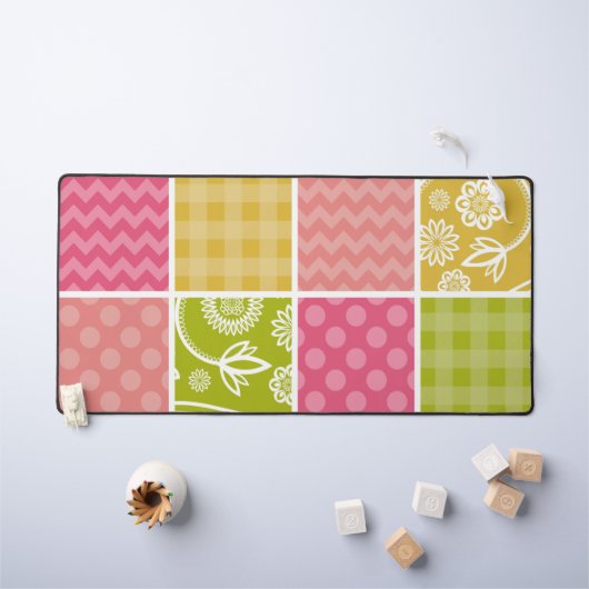 Zigzag, Chevron, Pois, En vichy, Patchwork (Tableau pour enfants)