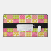zigzag, Chevron, Polka Dots, Gingham, Jouw naam Bureaumat (Keyboard & Muis)