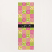 zigzag, Chevron, Polka Dots, Gingham, Jouw naam Yogamat (Achterkant)