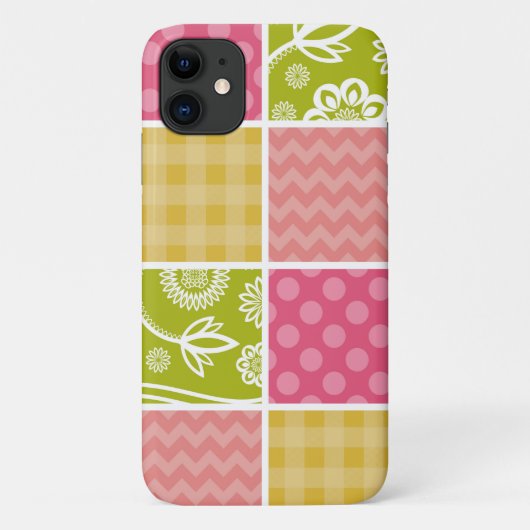 Zigzag, Chevron, Polka Dots, Gingham, Patchwork Case-Mate iPhone Case (Achterkant)