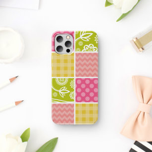 Zigzag, Chevron, Polka Dots, Gingham, Patchwork iPhone 11 Hoesje