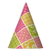 Zigzag, Chevron, Polka Dots, Gingham, Patchwork Feesthoedjes (Links)