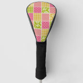 Zigzag, Chevron, Polka Dots, Gingham, Patchwork Golfheadcover (Voorkant)