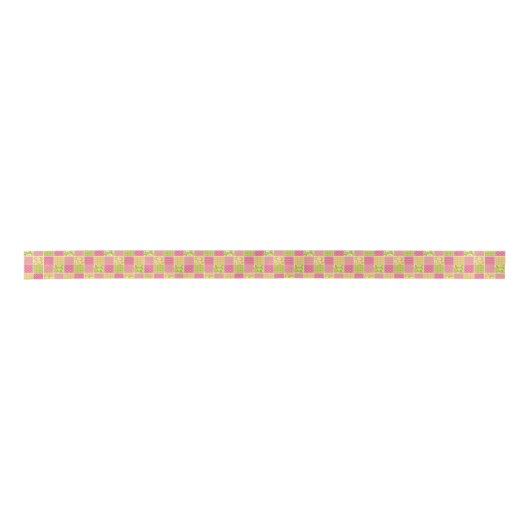 Zigzag, Chevron, Polka Dots, Gingham, Patchwork Lint (Voorkant)