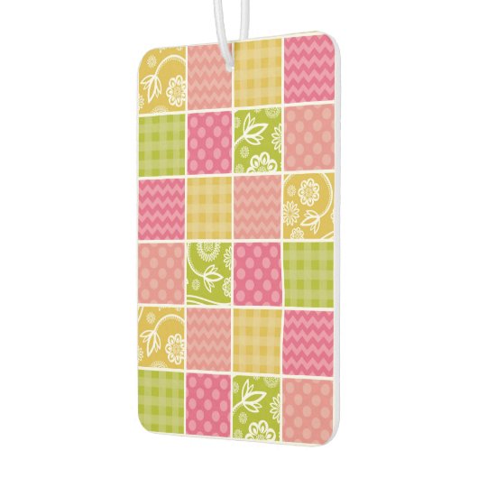 Zigzag, Chevron, Polka Dots, Gingham, Patchwork Luchtverfrisser (Links)