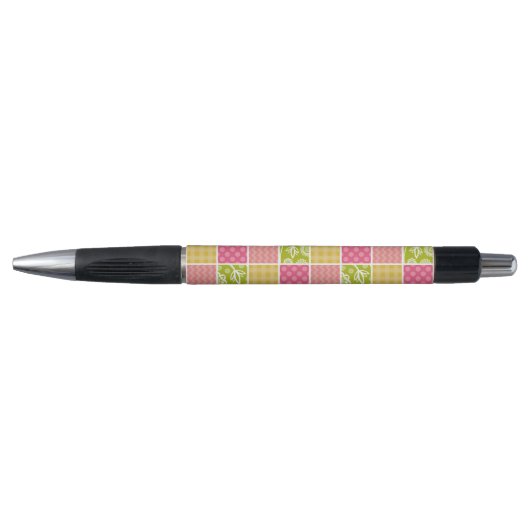 Zigzag, Chevron, Polka Dots, Gingham, Patchwork Pen (Voorkant)