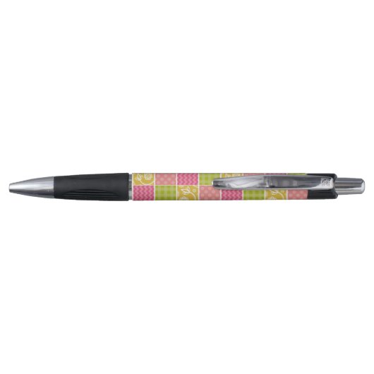 Zigzag, Chevron, Polka Dots, Gingham, Patchwork Pen (Achterkant)
