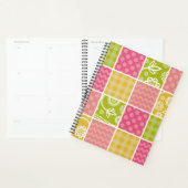 Zigzag, Chevron, Polka Dots, Gingham, Patchwork Planner (Display)