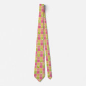 Zigzag, Chevron, Polka Dots, Gingham, Patchwork Stropdas (Voorkant)