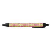 Zigzag, Chevron, Polka Dots, Gingham, Patchwork Zwarte Inkt Pen (Bodem)