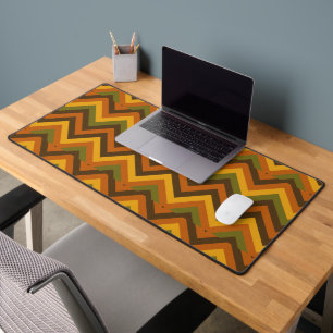 Zigzag Chevron Strepen - Krachtige 70s Geometrisch Bureaumat