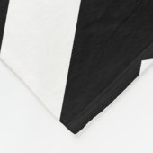 Zigzag Chevron Zwart En Wit Fleece Deken (Hoek)