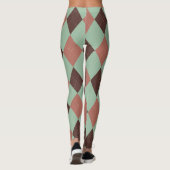  zigzag Fall kleuren schattig patroon Leggings (Achterkant)