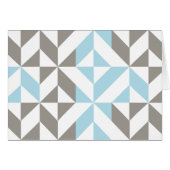 ZigZag géométrique bleu et argent (Devant horizontal)